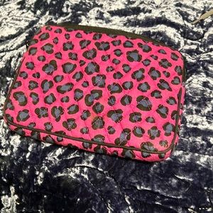 Vera Bradley Leopard Spots Zip Tech Bag